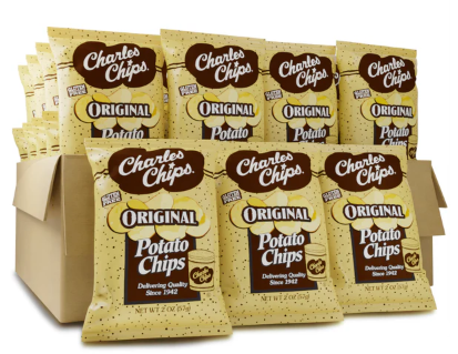 Charle's Chips Original Potato Chips 2oz 30ct